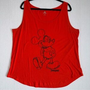 Mickey Mouse Disneyland Rope Outlined Trimmed Tank Top